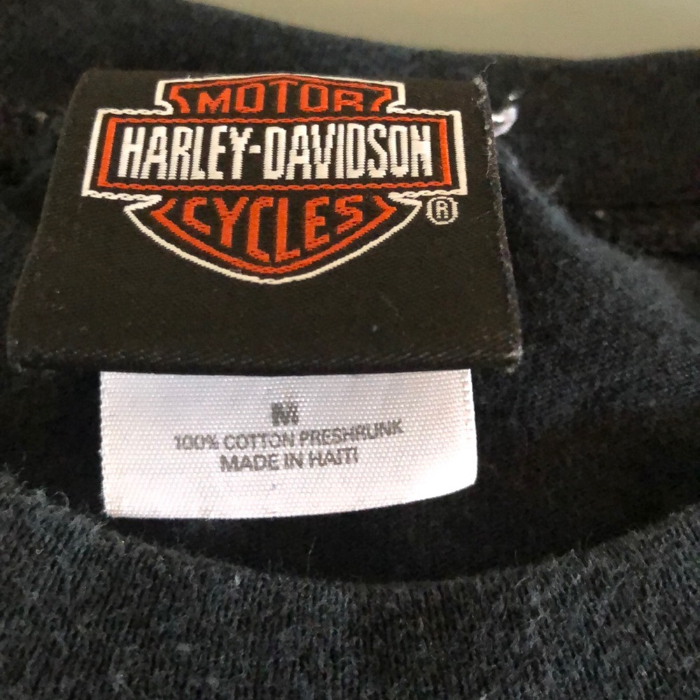VINTAGE UNISEX HARLEY DAVIDSON CUT OFF - Picture 2 of 2